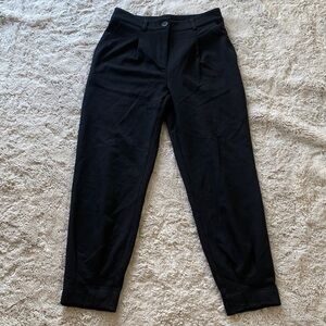 Pretty Garden Stretch Waist Jogger Pleated Black Pants Juniors Size Small